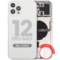 Rückhaube mit Kleinteilen für iPhone 12 Pro Max (Aftermarket Plus) (Silber)