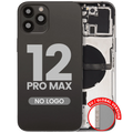 Backcover/Rahmen mit Kleinteilen für iPhone 12 Pro Max (EU/Global Version) (Aftermarket Plus) (Graphite)