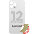 Back Cover with 3M Adhesive for iPhone 12 Pro Max (No Logo / Large Camera Hole) (Silver)