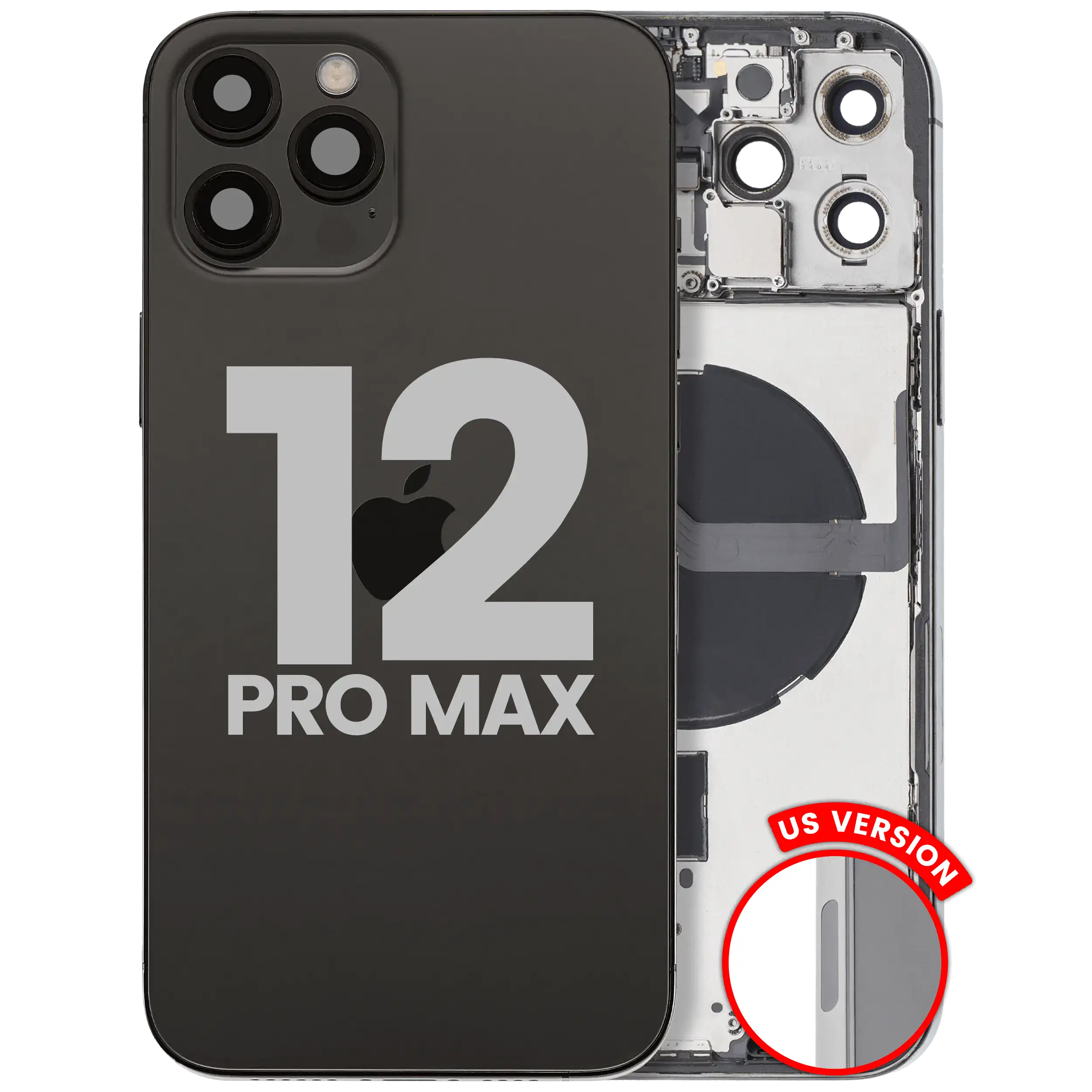 Original Apple-Ausbau B gebraucht – iPhone 12 Pro Max Backcover/Rahmen Graphit