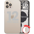 Back Cover/Frame with Small Parts for iPhone 12 Pro Max (US Version) (Used OEM Pull, Grade B) (Gold)