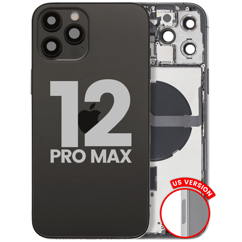 Gebrauchter Ausbau/Pull Qualität C – iPhone 12 Pro Max Backcover/Rahmen Graphit