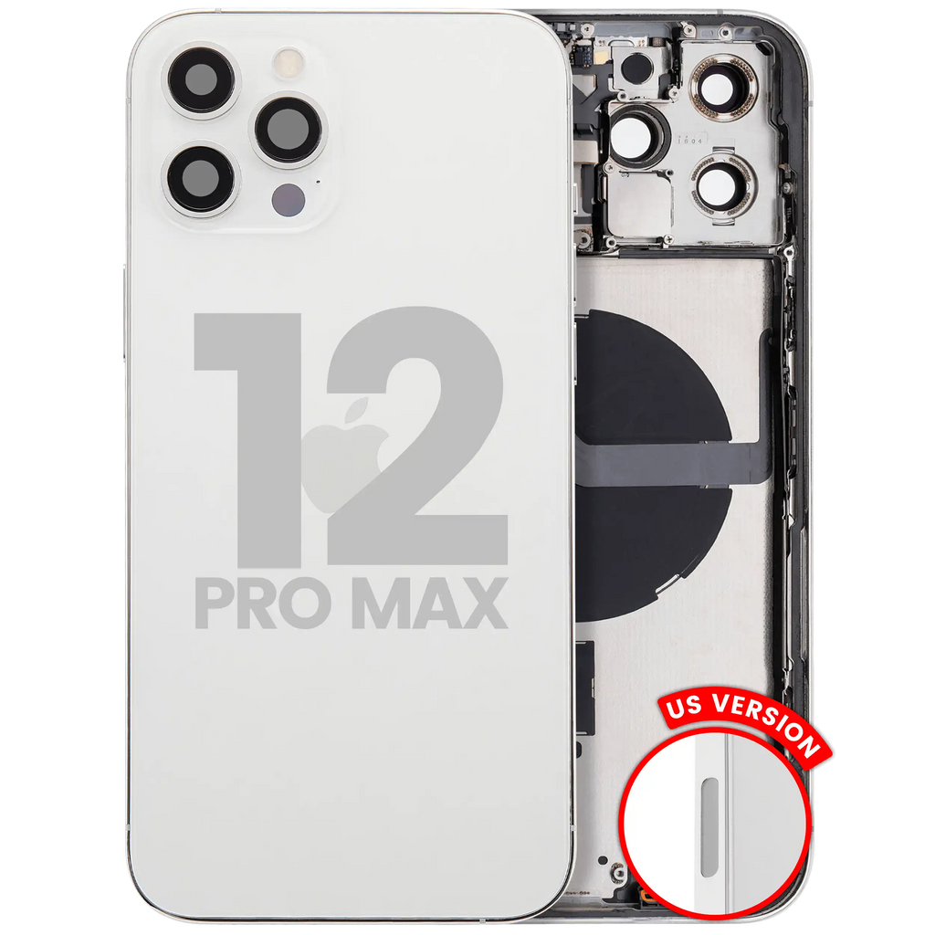 Gebrauchter Ausbau/Pull Qualität C – iPhone 12 Pro Max Backcover/Rahmen Silber