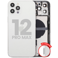 Back Cover/Frame with Small Parts for iPhone 12 Pro Max (US Version) (Used OEM Removal, Grade C) (Silver)