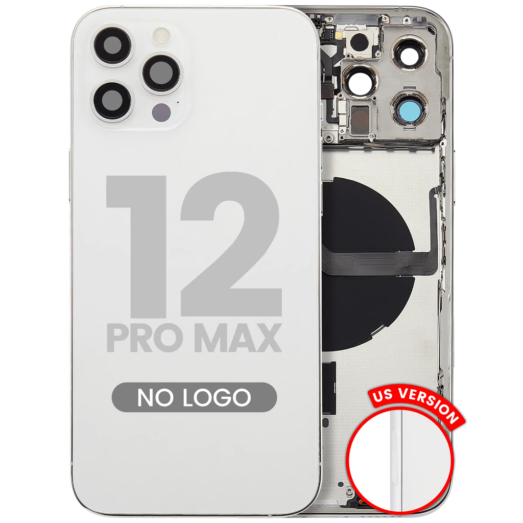 Backcover/Rahmen mit Kleinteilen iPhone 12 Pro Max US Silber Aftermarket+