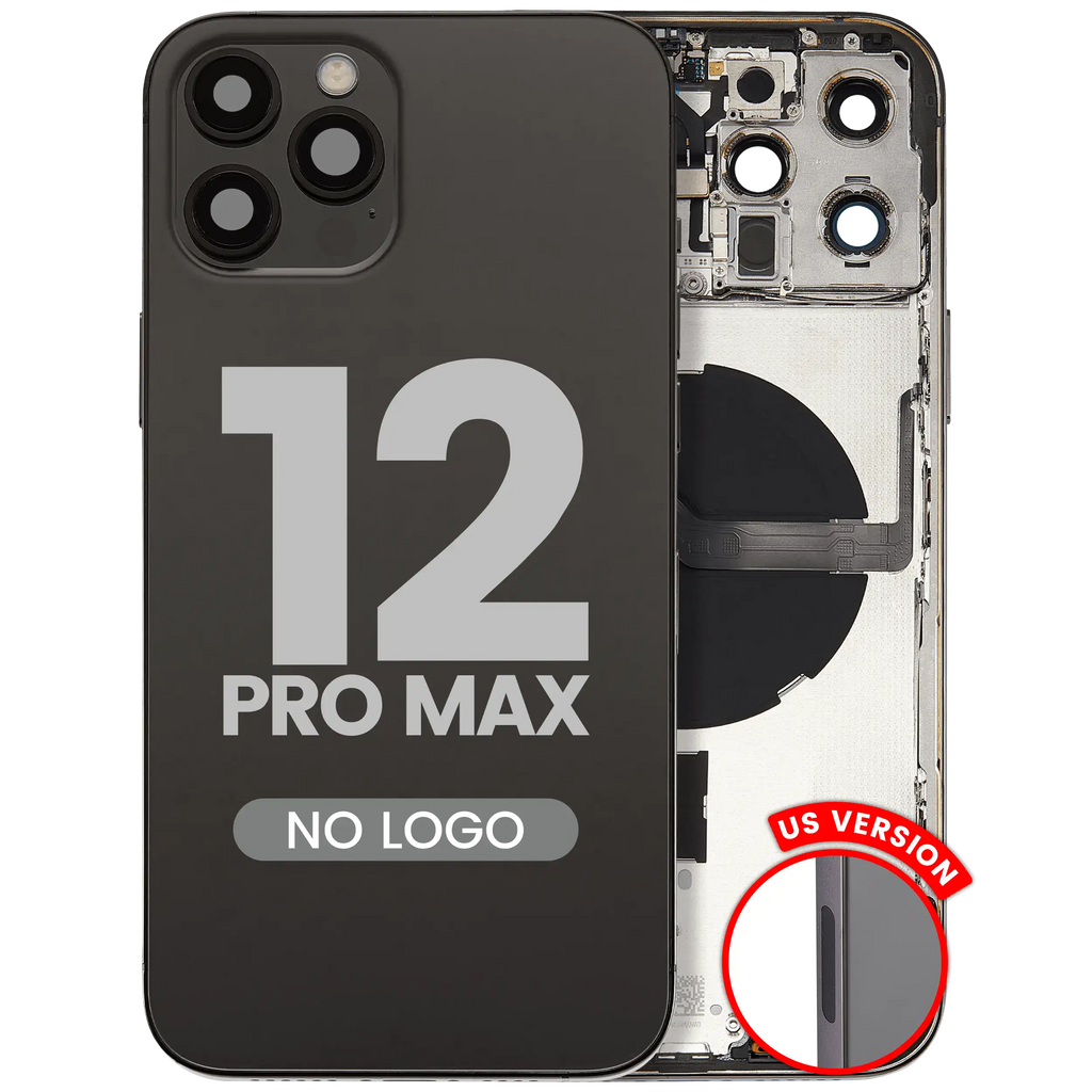 Back Cover/Frame with Small Parts for iPhone 12 Pro Max (US Version) (Aftermarket Plus) (Graphite)