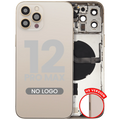 Backcover/Rahmen mit Kleinteilen für iPhone 12 Pro Max (US-Version) - Aftermarket Plus (Gold)