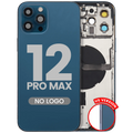 Back Cover/Frame with Small Parts for iPhone 12 Pro Max (US Version) (Aftermarket Plus) (Pacific Blue)