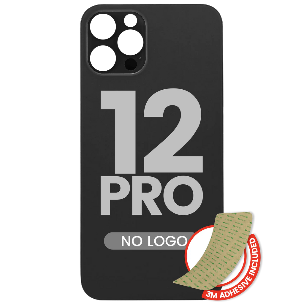 Backcover iPhone 12 Pro Graphite ohne Logo großes Kameraloch 3M