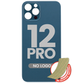Backcover 3M-Kleber iPhone 12 Pro (kein Logo, großes Kameraloch) Pacific Blau
