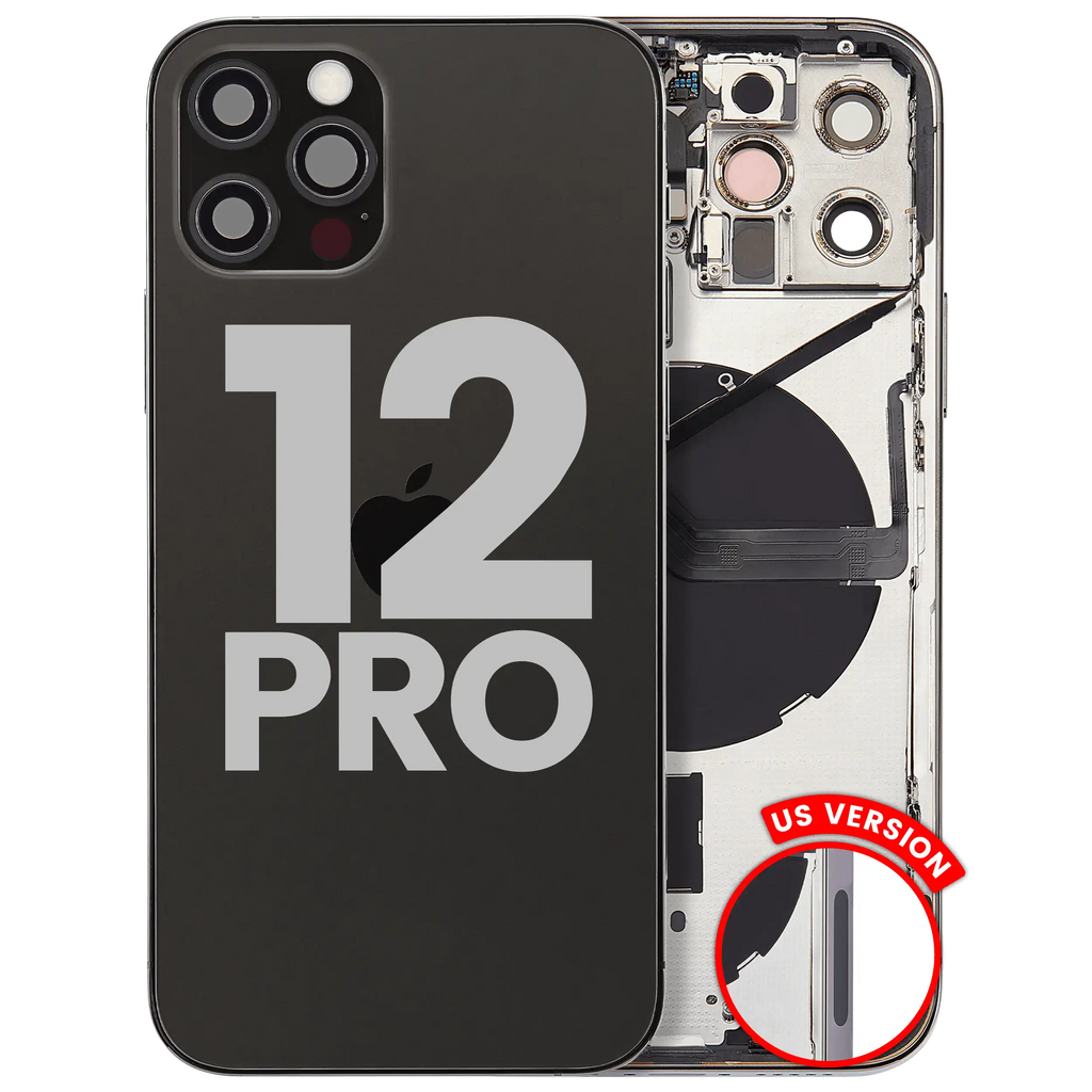 Gebrauchter Ausbau/Pull Qualität C – iPhone 12 Pro Backcover/Rahmen Graphit