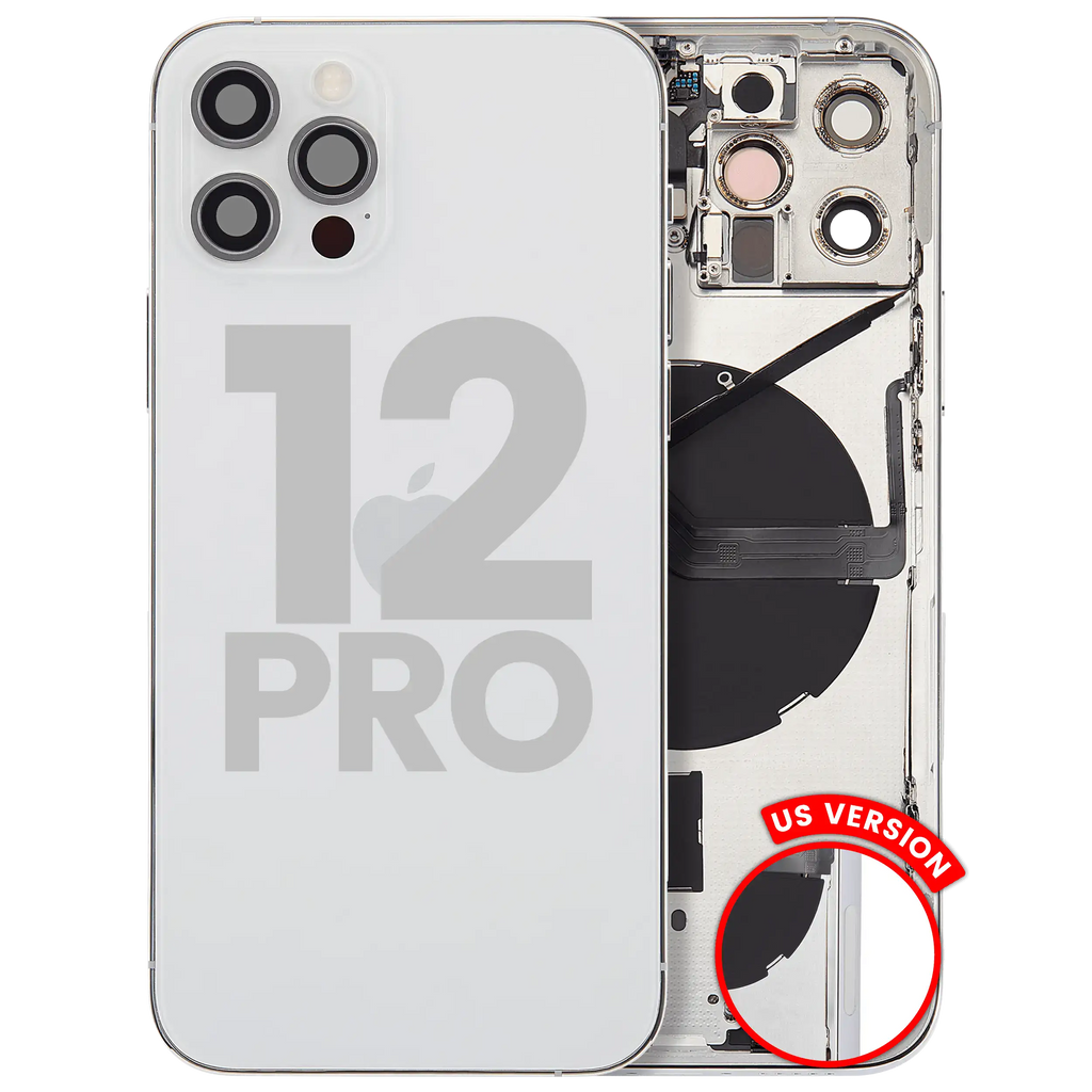 Gebrauchter Ausbau/Pull Qualität C – iPhone 12 Pro Backcover/Rahmen Silber