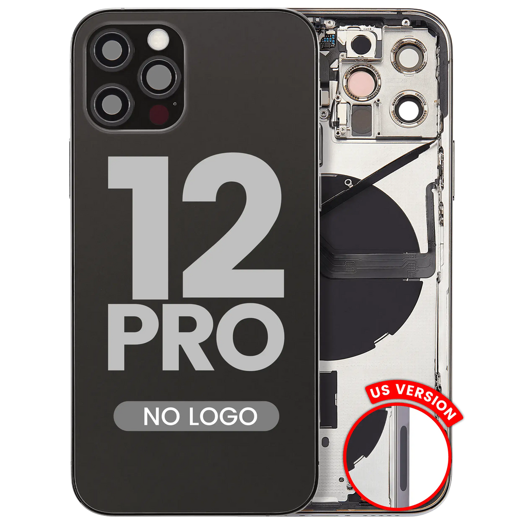 Backcover/Rahmen Kit für iPhone 12 Pro Graphite Aftermarket Plus
