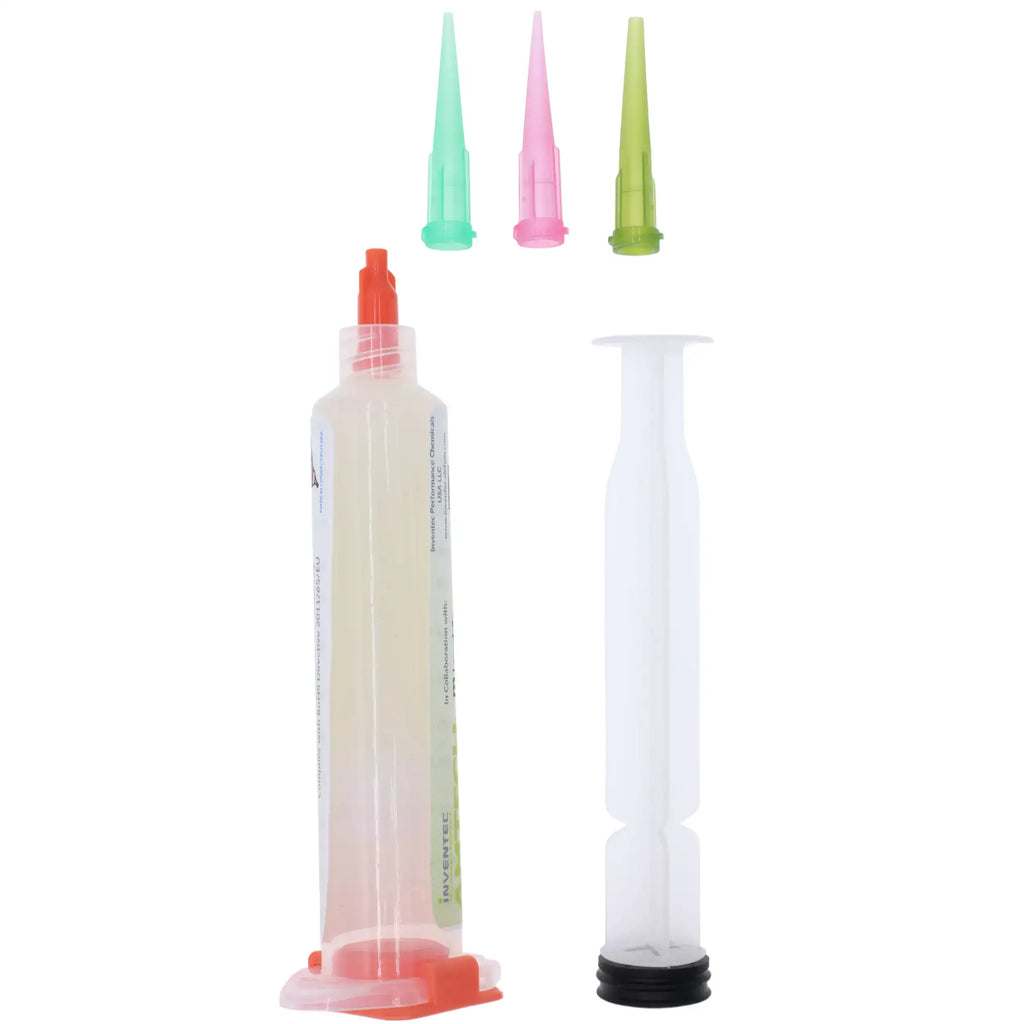 Klebrige Flussmittelpaste 10cc Spritze wasserwaschbar (LF-4300 / 16040) - Amtech