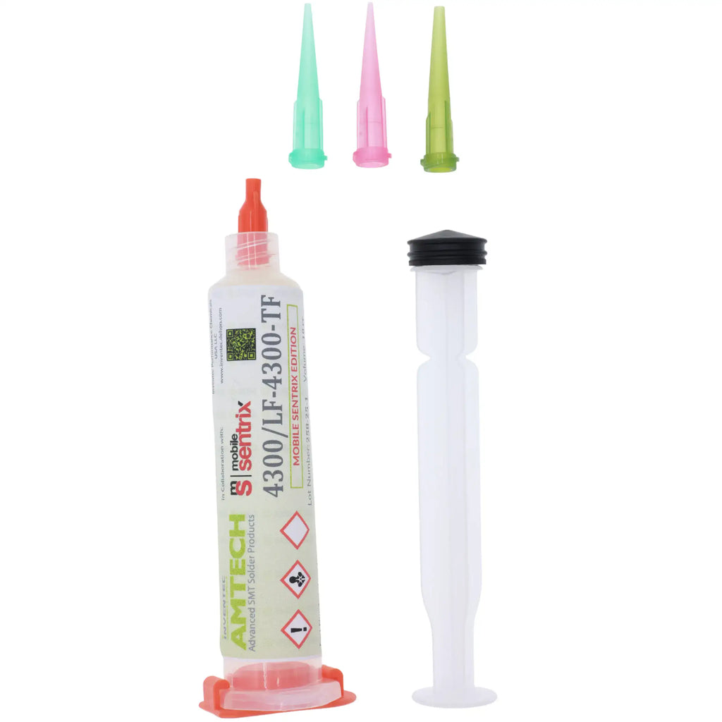 Klebrige Flussmittelpaste 10cc Spritze wasserwaschbar (LF-4300 / 16040) - Amtech