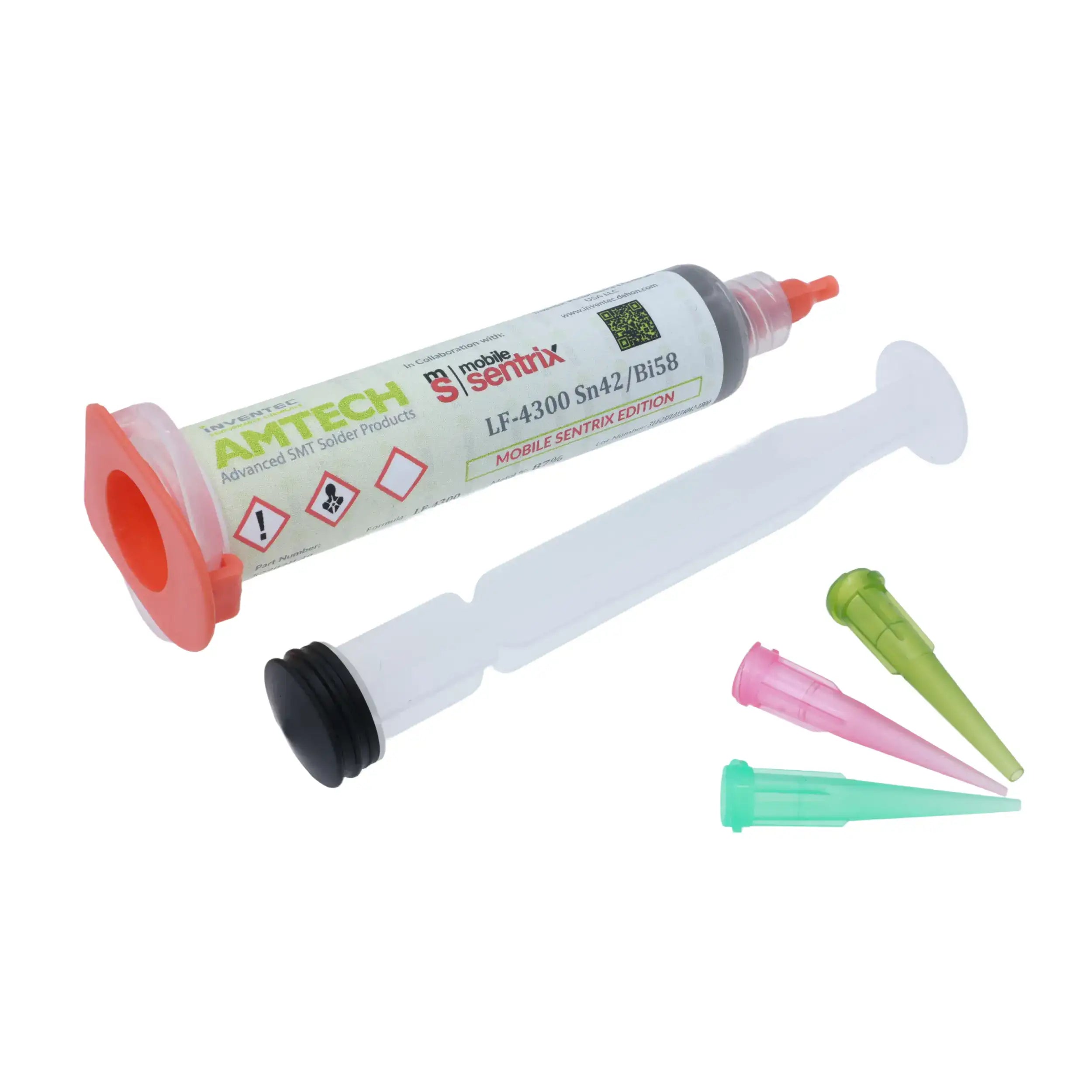Solder Paste Sn42/Bi58 35g Syringe (LF-4300) (Amtech)
