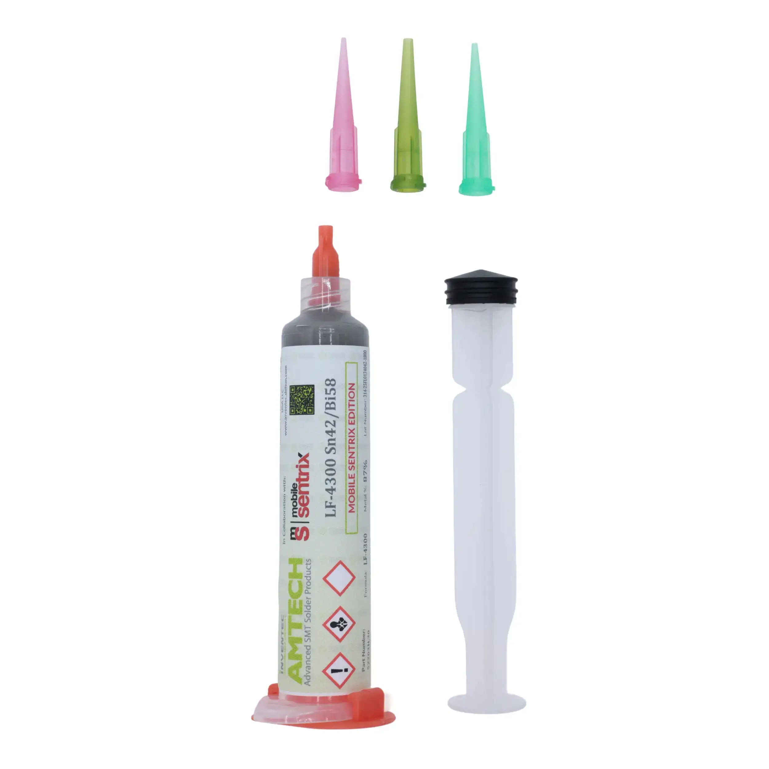 Solder Paste Sn42/Bi58 35g Syringe (LF-4300) (Amtech)