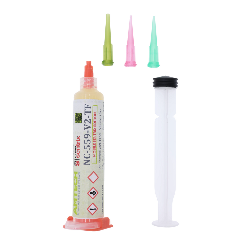 Amtech Klebrige Flussmittelpaste 10cc Spritze wasserlöslich (NC-559-V2 / 16150)