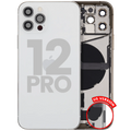 Backcover mit Rahmen und Ladebuchse-Flex für iPhone 12 Pro (US) Silber OEM A