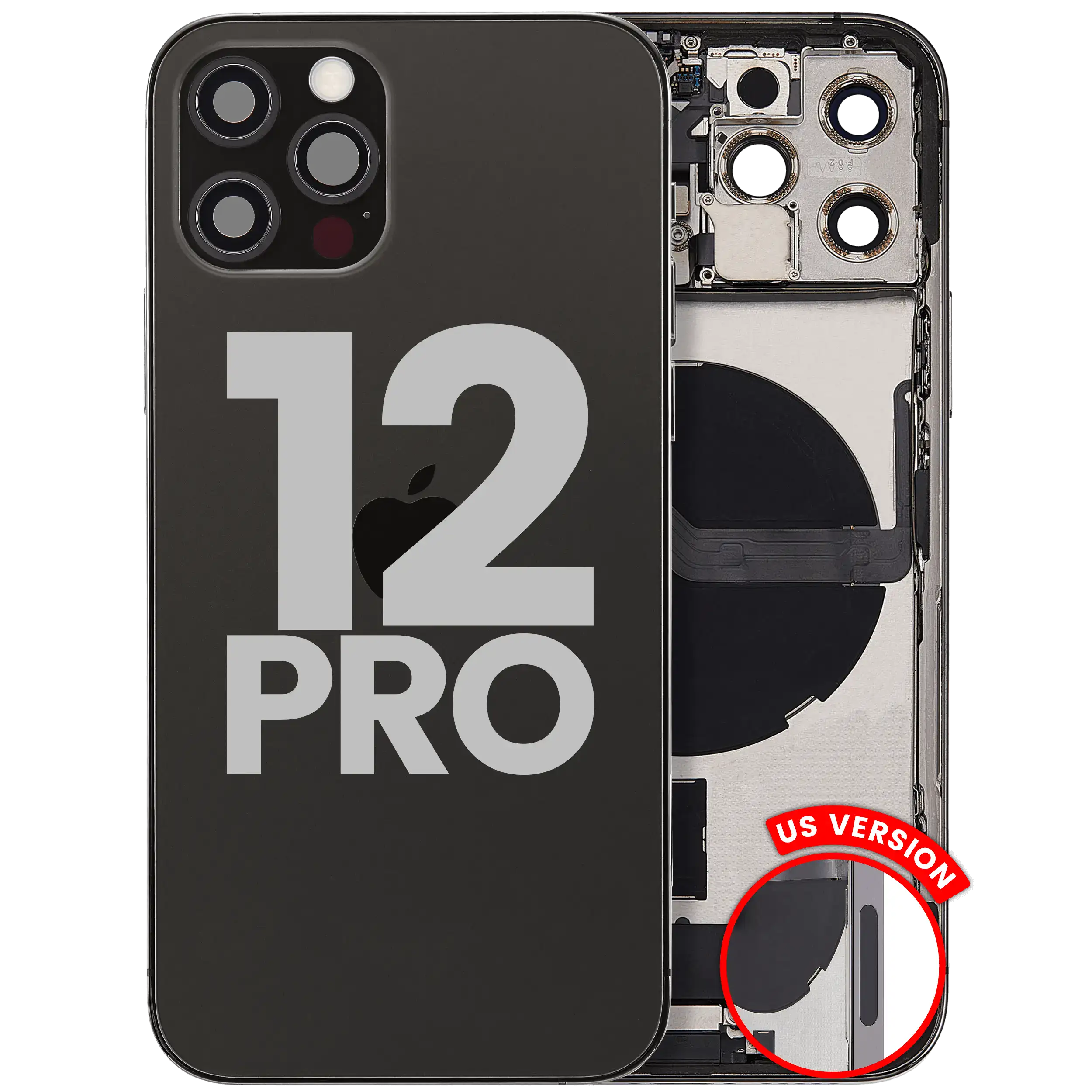 Original Apple-Ausbau B gebraucht – iPhone 12 Pro Backcover/Rahmen Graphit