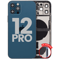 Backcover/Rahmen inkl. Ladebuchse-Flex für iPhone 12 Pro (OEM B, Pacific Blau)