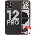 Backcover/Rahmen+Ladebuchse Flex+Teile f. iPhone 12 Pro Graphit (US OEM Pull C)