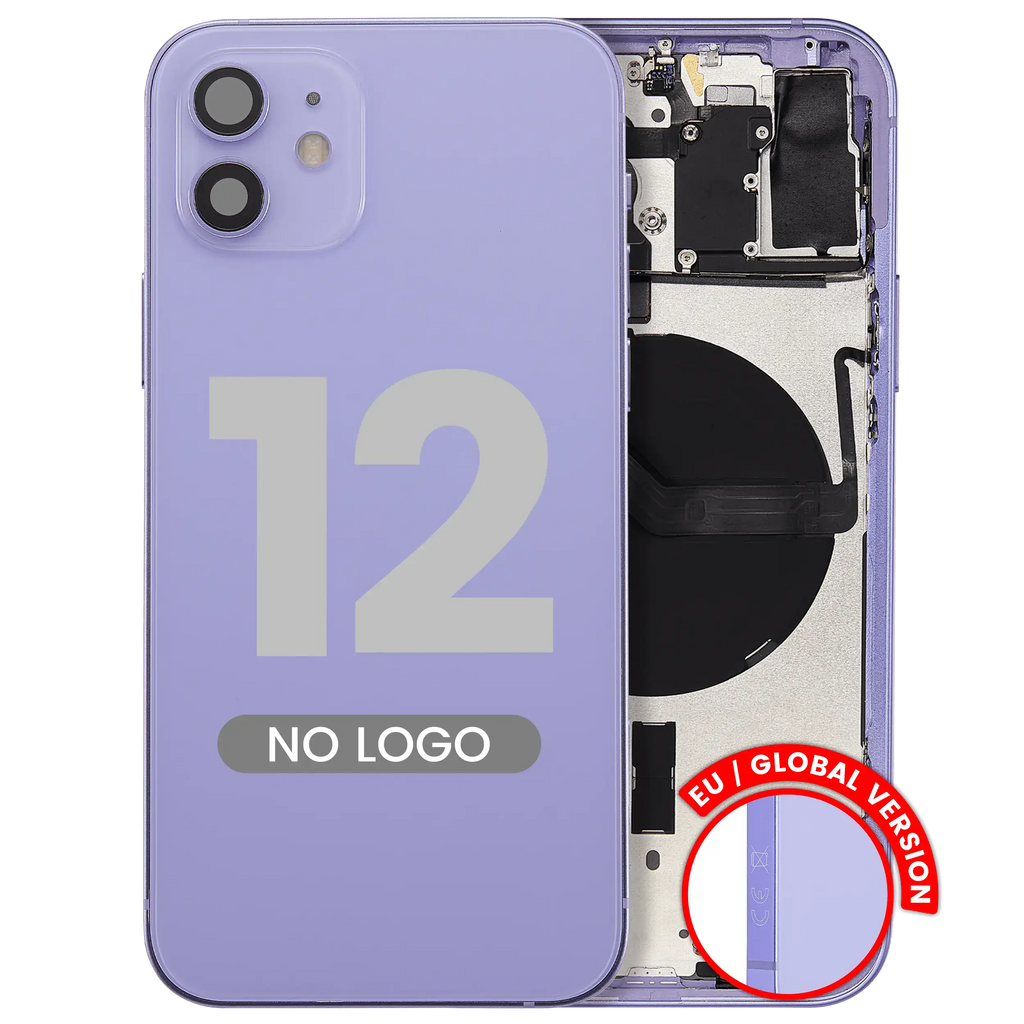 Back Cover/Frame with Small Parts for iPhone 12 (EU/Global Version) (Aftermarket Plus) (Purple)