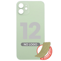 Backcover mit 3M-Kleber für iPhone 12 (Ohne Logo, großes Kameraloch) Grün