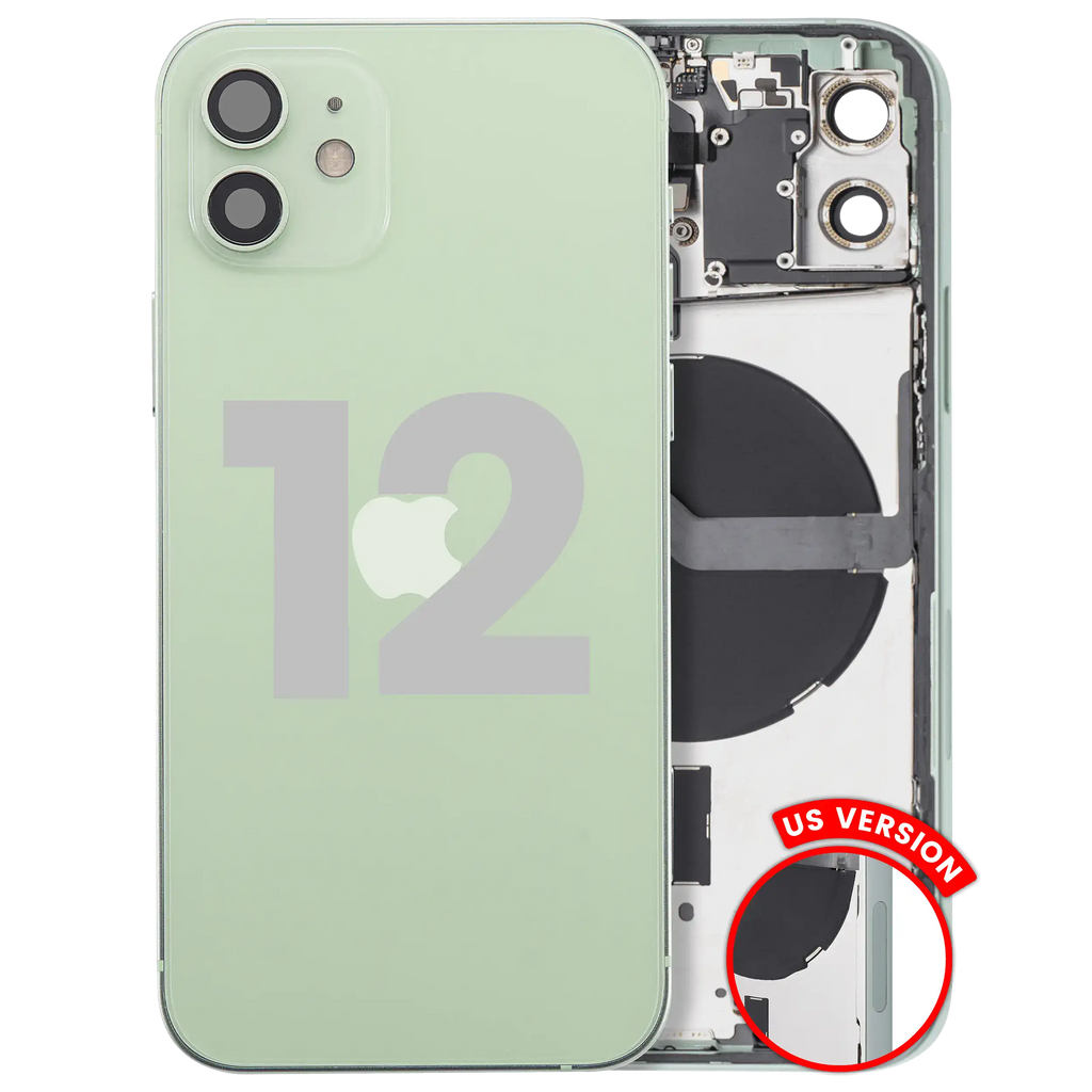 Gebrauchter Ausbau/Pull Qualität A – iPhone 12 US Version Backcover/Rahmen Grün