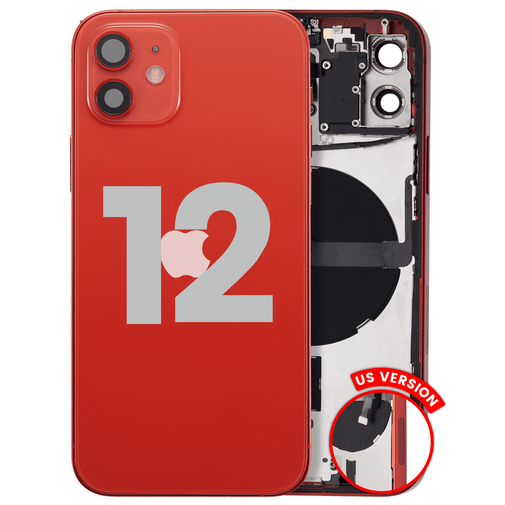 Gebrauchter Ausbau/Pull Qualität B – iPhone 12 US Version Backcover/Rahmen Rot