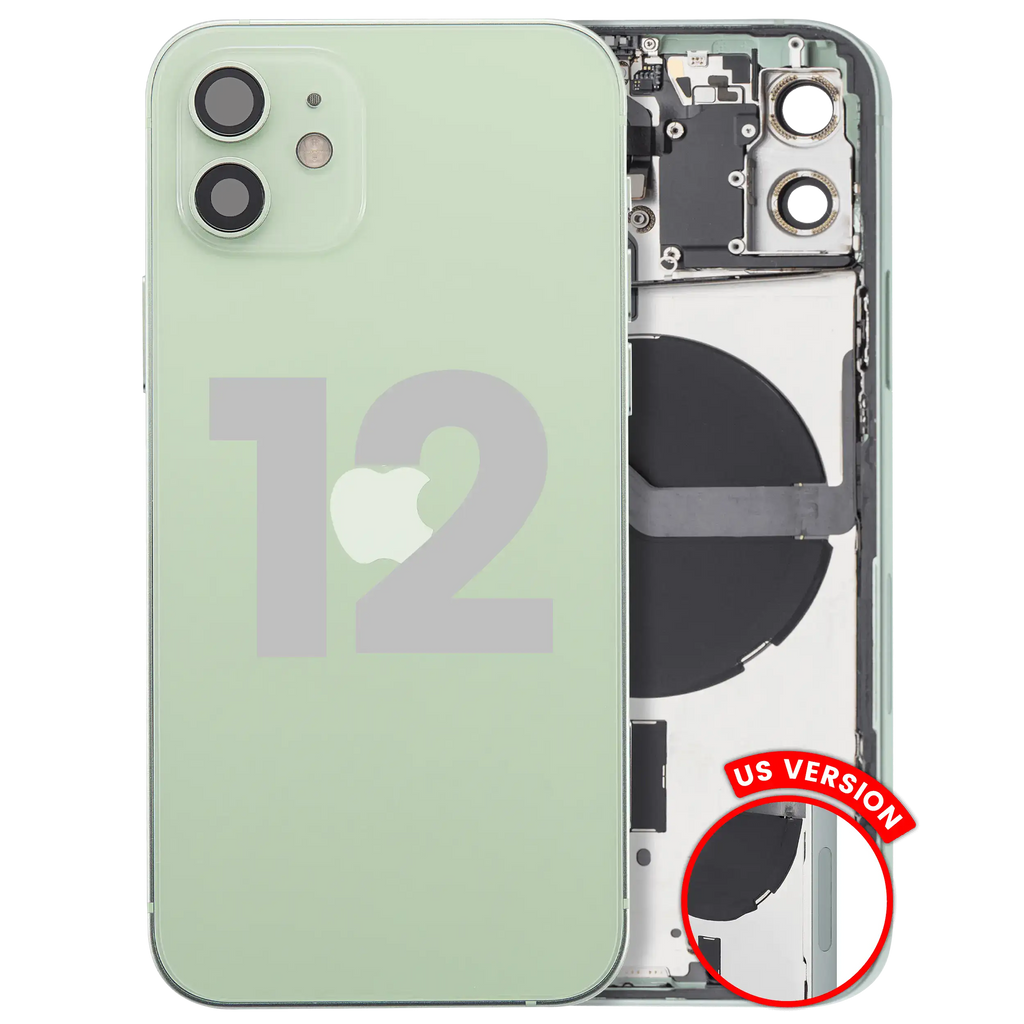 Original Apple-Ausbau B gebraucht – iPhone 12 US Version Backcover/Rahmen Grün