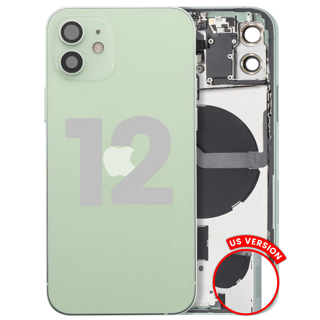 Gebrauchter Ausbau/Pull Qualität C – iPhone 12 US Version Backcover/Rahmen Grün