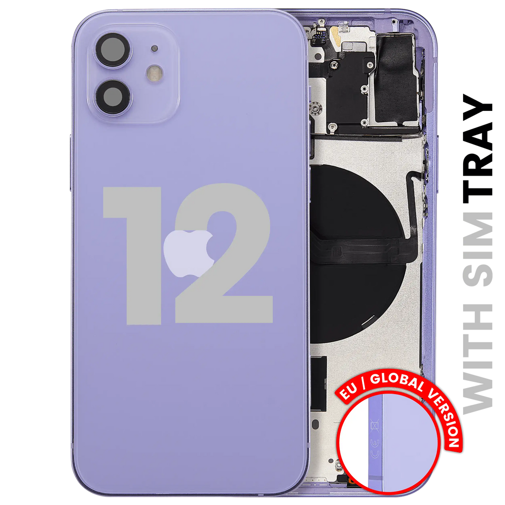 Original Apple-Ausbau C gebraucht – iPhone 12 EU / Backcover/Rahmen Violett
