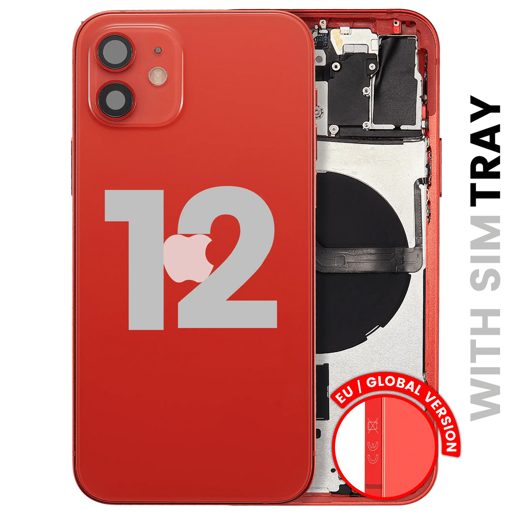 Original Apple-Ausbau C gebraucht – iPhone 12 EU / Backcover/Rahmen Rot
