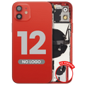 Backcover/Rahmen mit Kleinteilen für iPhone 12 Rot (Aftermarket Plus)
