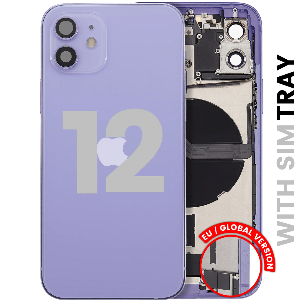 Original Apple-Ausbau B gebraucht – iPhone 12 EU / Backcover/Rahmen Violett
