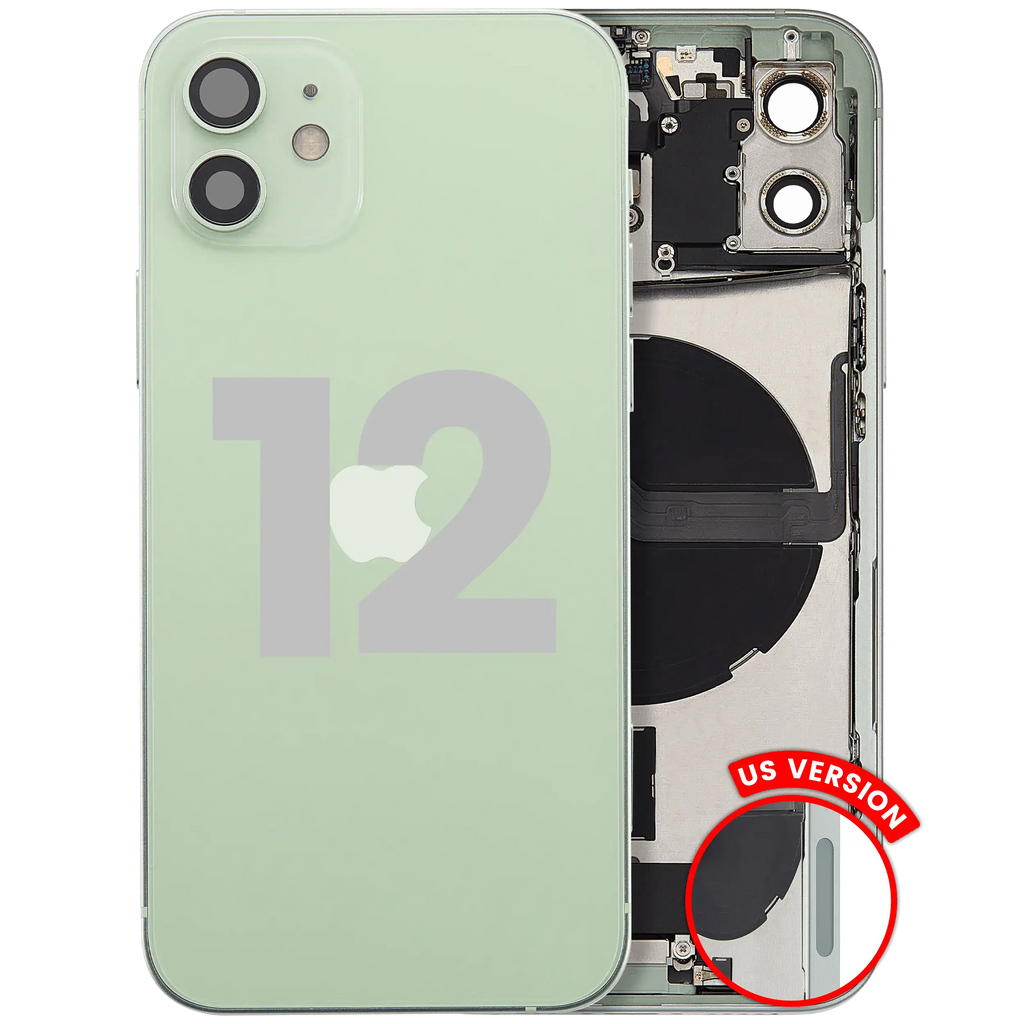 Original Apple-Ausbau A gebraucht – iPhone 12 US Version Backcover/Rahmen Grün