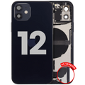 Backcover/Rahmen + Ladebuchse-Flex + Kleinteile iPhone 12 US Schwarz OEM B