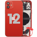 Backcover/Rahmen mit Ladebuchse-Flex + Kleinteile iPhone 12 Rot OEM Pull B