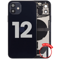 Backcover-Rahmen mit Ladebuchse für iPhone 12 US Schwarz OEM C
