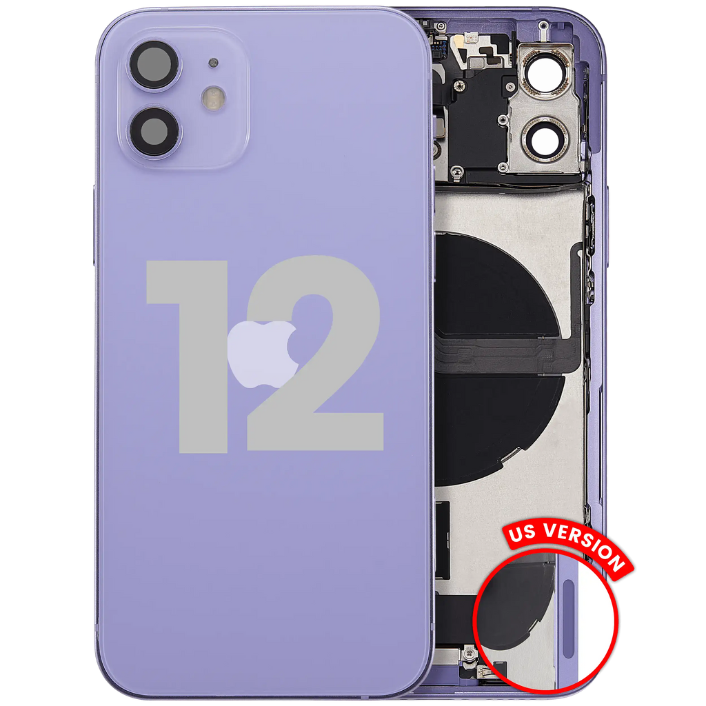 Original Apple-Ausbau C gebraucht – iPhone 12 Backcover/Rahmen Violett
