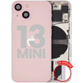 Back Cover/Frame with Small Parts for iPhone 13 Mini (US Version) (Used OEM, Quality B, Pink)