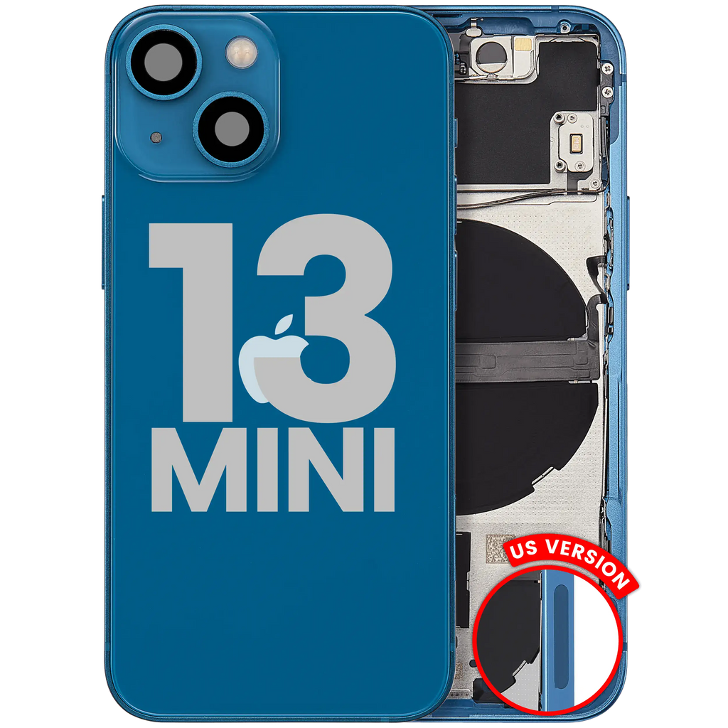 Original Apple-Ausbau C gebraucht – iPhone 13 Mini Backcover/Rahmen Blau