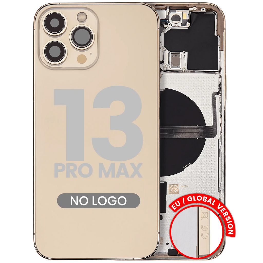 Back Cover/Frame with Small Parts for iPhone 13 Pro Max (EU / Global Version) (Aftermarket Plus) (Gold)