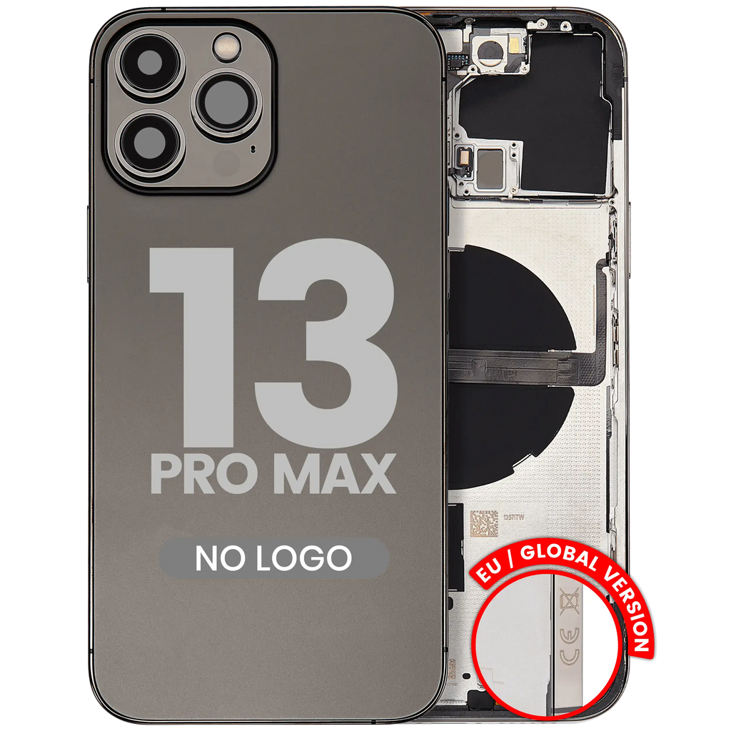 Back Cover/Frame with Small Parts for iPhone 13 Pro Max (EU/Global Version) (Aftermarket Plus) (Graphite)