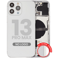 Back Cover/Frame with Small Parts for iPhone 13 Pro Max (EU/Global Version) (Aftermarket Plus) (Silver)