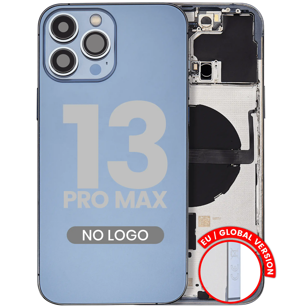 Back cover/frame with small parts for iPhone 13 Pro Max (EU / Global Version) (Aftermarket Plus) (Sierra Blue)