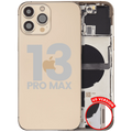 Backcover+Rahmen Kleinteile iPhone 13 Pro Max US Gold Gebr. C