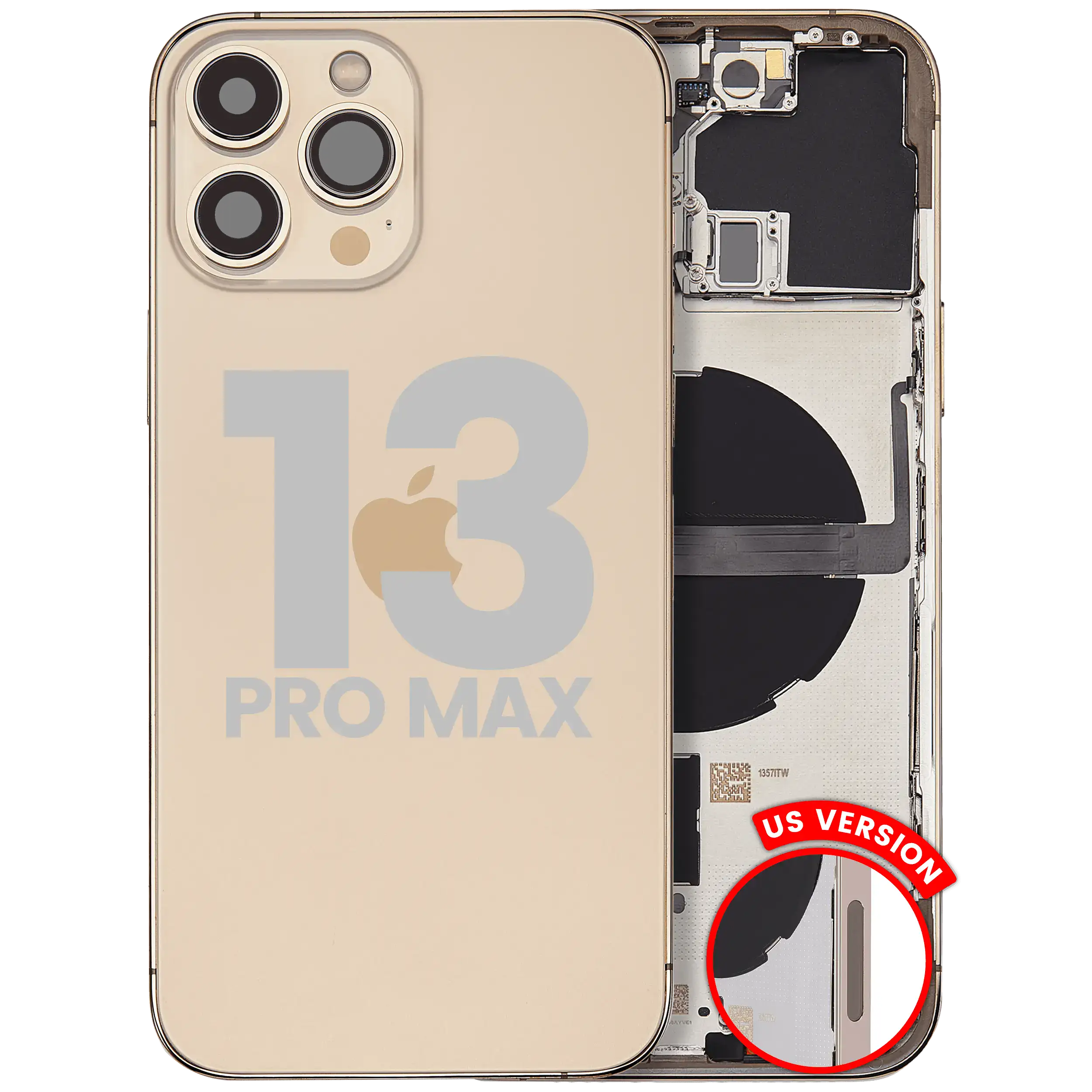 Gebrauchter Ausbau/Pull Qualität C – iPhone 13 Pro Max Backcover/Rahmen Gold