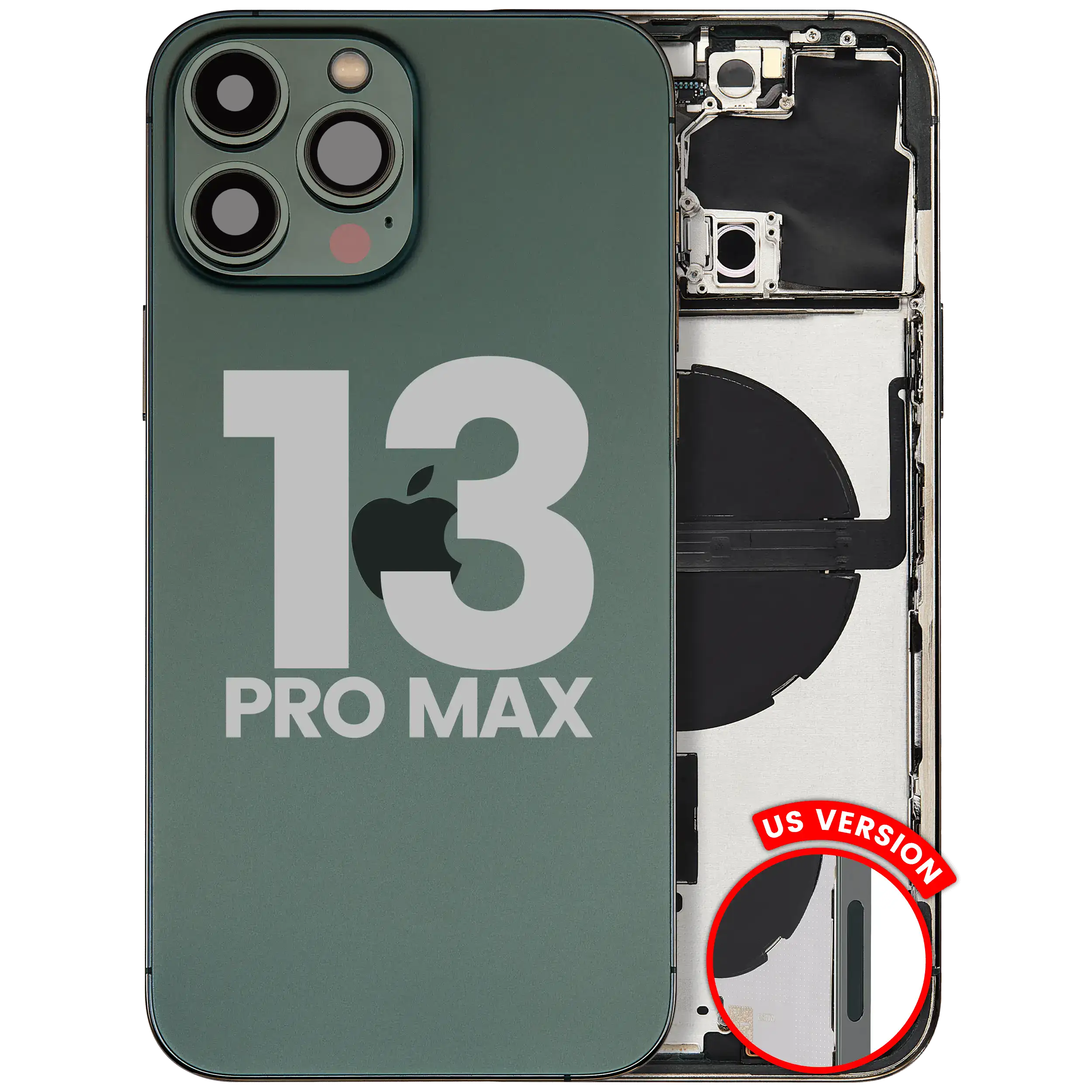 Gebrauchter Ausbau/Pull Qualität C – iPhone 13 Pro Backcover/Rahmen Alpine Grün